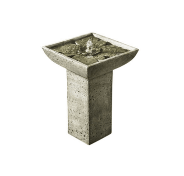 Andra Cast Stone Outdoor Bird bath Garden Fountain Fountain Campania International